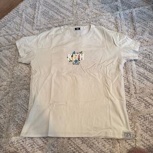 Men's KITH SAND FLORAL T SHIRT SIZE L SS22
